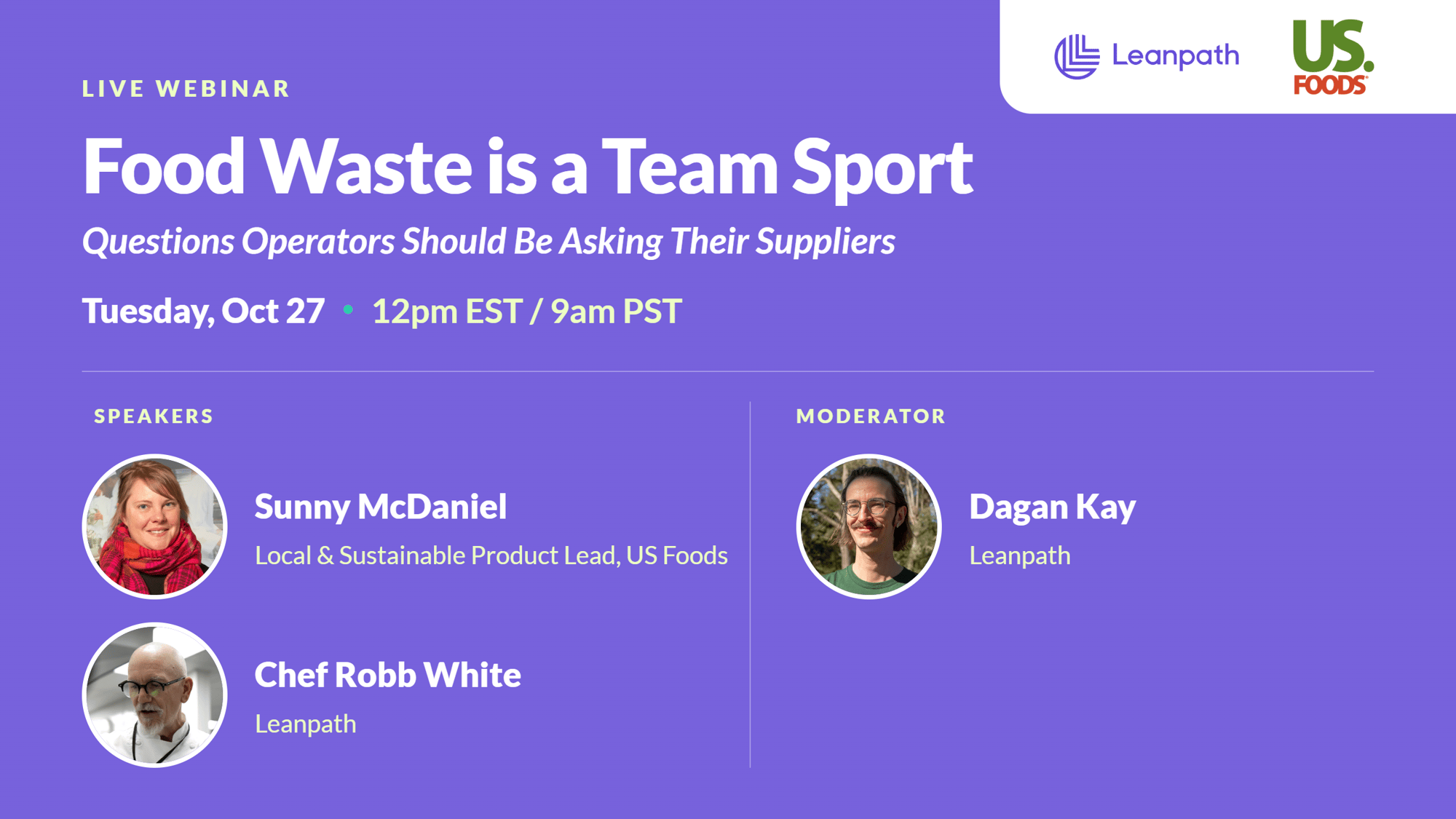 Food waste is a team sport Food waste is a team sport